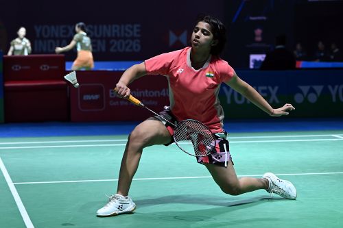Tanvi Sharma in action at the YONEX-SUNRISE India Open 2026 (2)